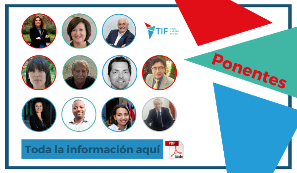 Imagen promocional de los ponentes participantes en la jornada de lanzamiento del Programa TIF 